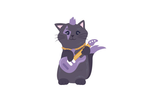 Cartoon Cat Rockstar Embroidery Design Review