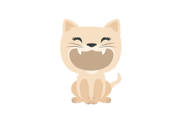 Cat Cartoon Face with Open Mouth Embroidery Review