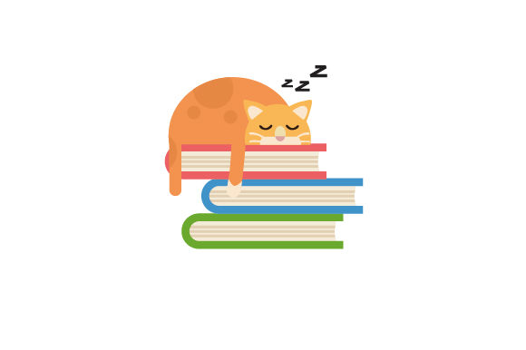 Cat Sleeping on a Stack of Books Embroidery Design Review