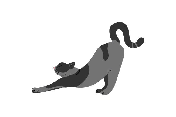 Cat Stretching with Tail in the Air Embroidery Design Review