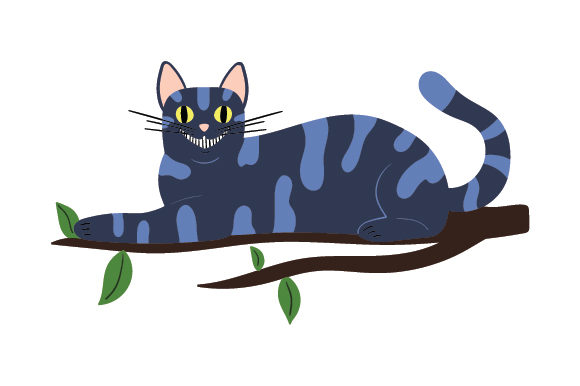 Cheshire Cat Sitting in a Tree Embroidery Design Review