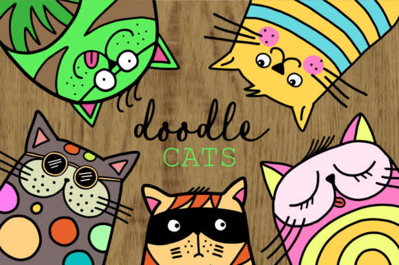 Cute Cartoon Doodle Cat Collection Review