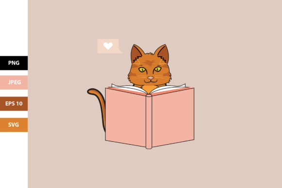 Cute Cat Reading a Book Embroidery Design Review