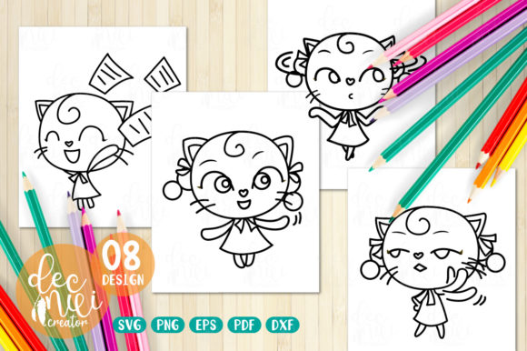 Little Cat Girl Coloring Book No.02 Review