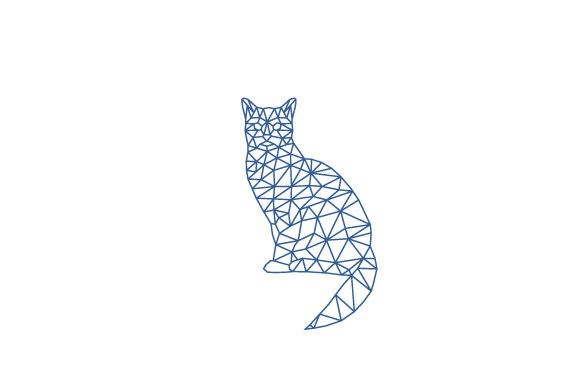 Polygonal Cat Embroidery Design Review