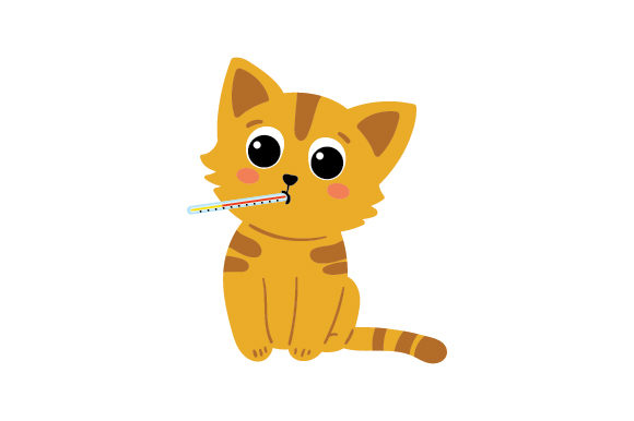 Sick Kitten with a Thermometer Embroidery Design Review