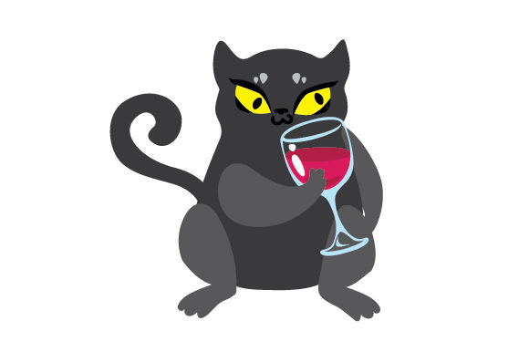 Snarky Cat Drinking Wine Embroidery Review