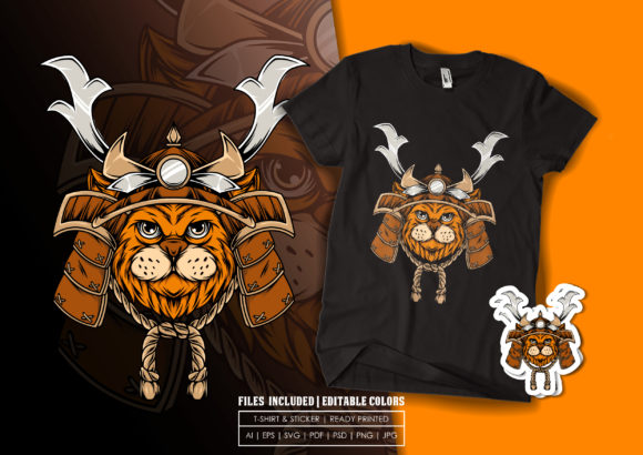 Tshirt Design - Samurai Cat Illustration Review